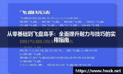 从零基础到飞盘高手：全面提升耐力与技巧的实用指南
